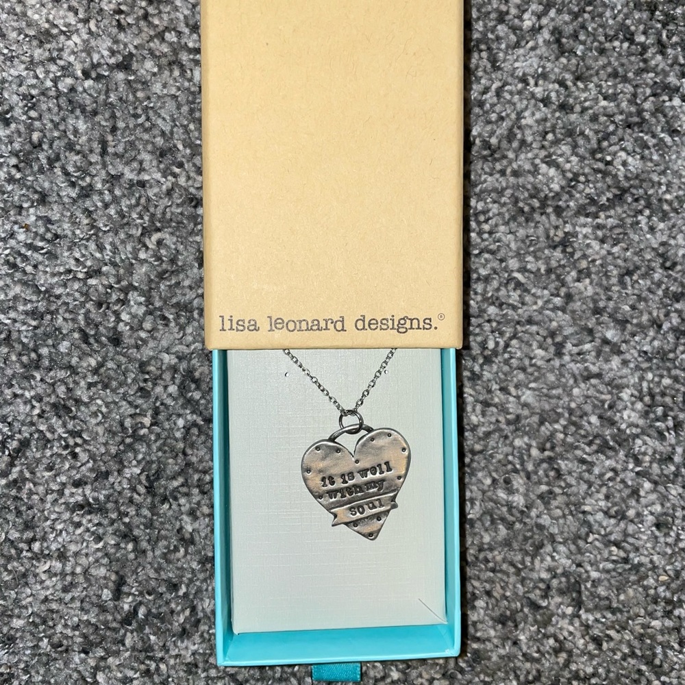 Lisa Leonard Pewter Necklace “It is well with my soul”